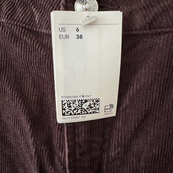 H&M Brown Corduroy Wide Leg pants - Picture 3 of 3